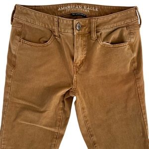 American Eagle Skinny Jegging Jean Khaki 4